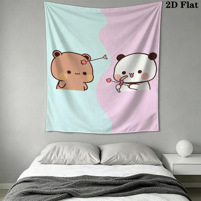 BUBU&DUDU Wall Tapestry Aesthetic Wall Hanging Printed Fabric Blanket Decorative Tapestries for Bedroom Living Room Home Decor