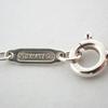 Used Tiffany 925 Metal 1837 Circle Necklace in Box/Pack (j89-4)