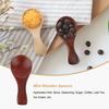 Wood Spoon Space Saving Coffee Scoop Short Handle Handily Gripped Kitchen Tool Home Supplies Craftsmanship Smooth 