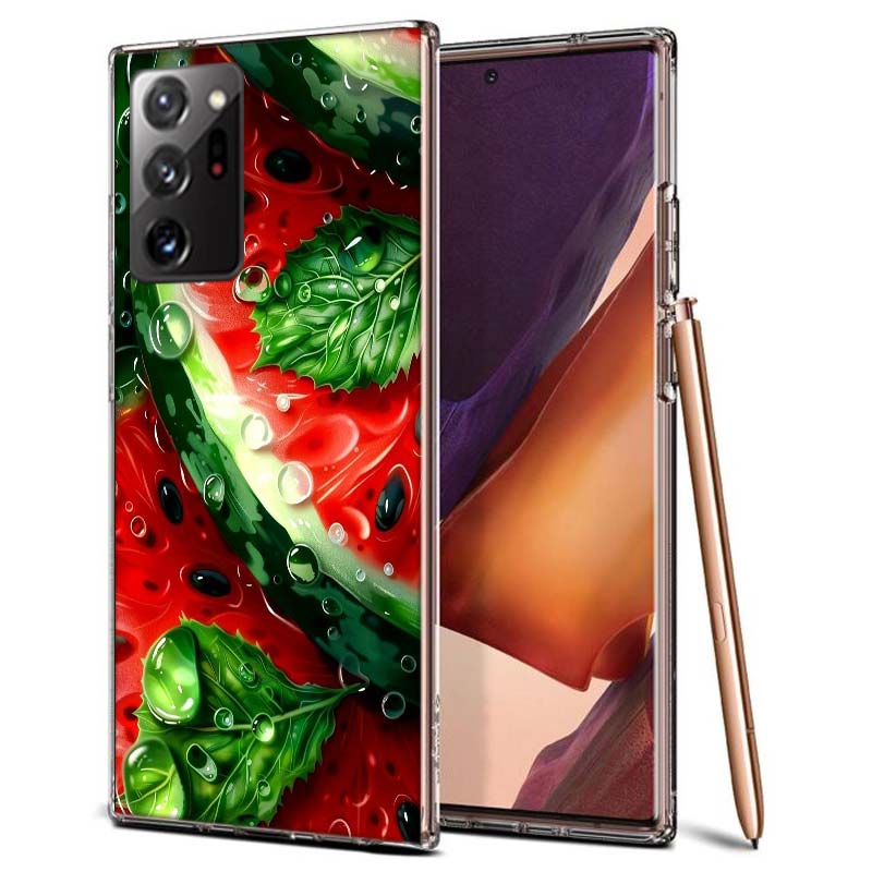 Летний фруктовый чехол для телефона с арбузом для Samsung A55 A35 A25 A15 A07 A05S A16 A17 A26 A36 A37 A56 A57 Galaxy Note 20 10 A50S A71 A