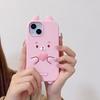 3D милый медведь Мягкий силиконовый чехол Для iPhone 17 16 15 14 13 mini 12 11 Pro X XS Max XR 7 8 6 6S Plus 5 5S SE Мультяшная задняя крышка