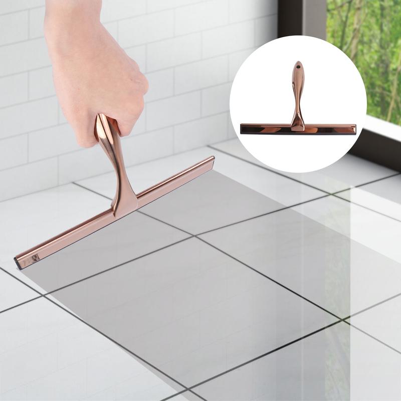 Wipers Stainless Steel Glass Bronze Silicone Home Bathroom Scraper The Mirror Shower Squeegee All Purpose