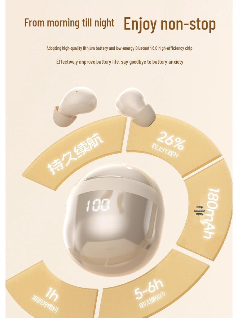 Мини-стакан Беспроводные Bluetooth-наушники: Подходит для сна, Высококачественный звук, Длительное время работы от батареи, Конструкция со снижением шума