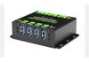 Dual Host Industrial 4-Port USB 3.2 Hub, 2-in-4-out Expansion Module