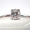 [New] Pt900 Diamond Four Point Ring No. 12 [f3-1]