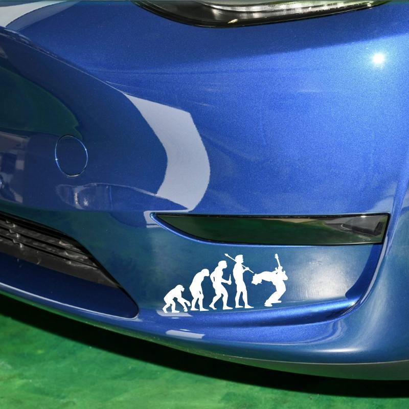 Интересный курс по эволюции человека Креативные автомобильные стекла Корпус мотоцикла ПВХ Отражающий Водонепроницаемый материал