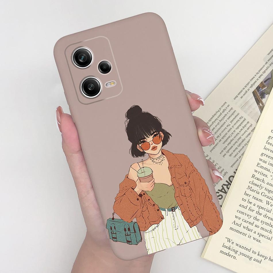 Чехол для телефона Xiaomi Redmi Note 12 Pro+ Plus 5G, Сердечко, Девушка, Силиконовый, Матовый, Ударопрочный Чехол-Бампер для Redmi 12Pro + Funda