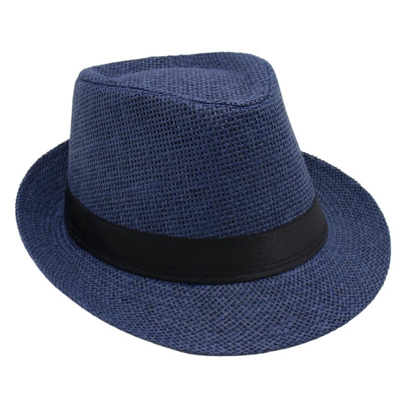 Gentleman'S Straw Hat Hawaiian Hat Short Brim Spring Summer Visor Churchill Jazz Hat Men'S And Women'S