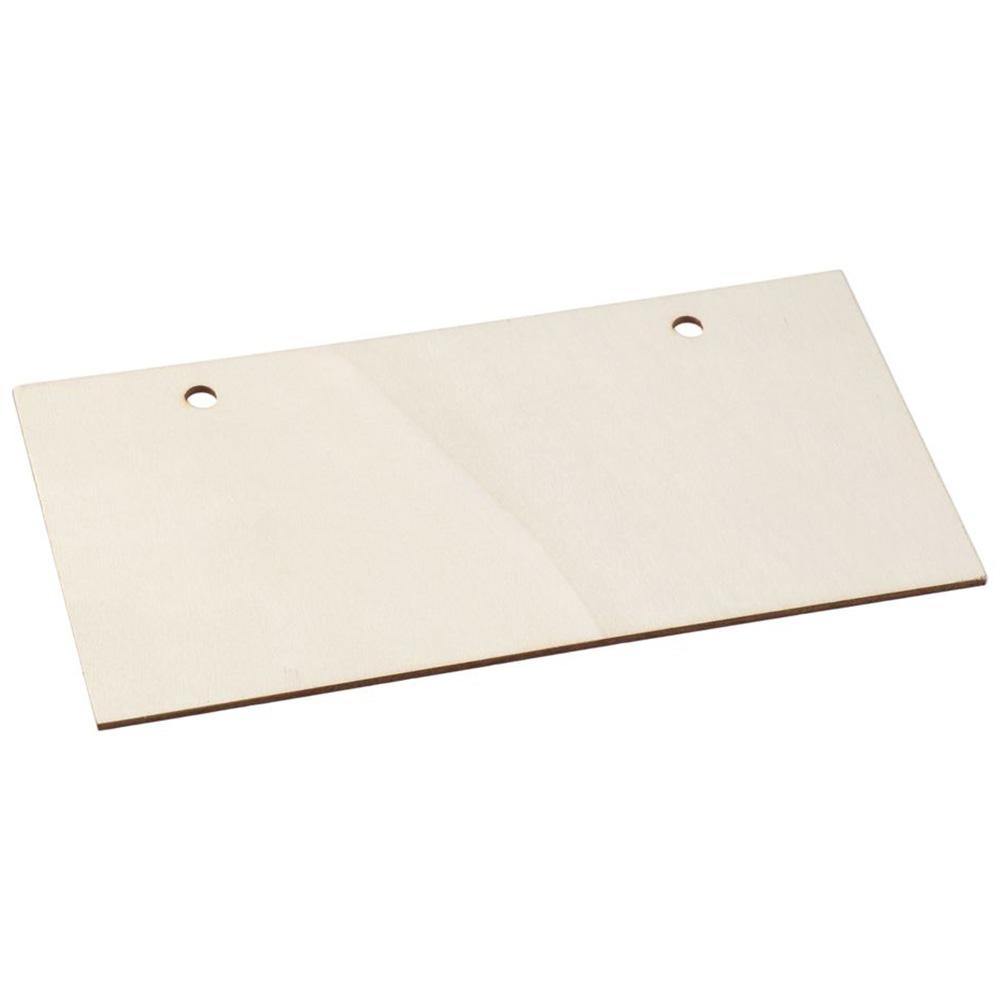 6Pcs 3.94x7.87 Inch Blank Hanging Wooden Plaque Rectangle Shape DIY Craft Project Wood Sign Window