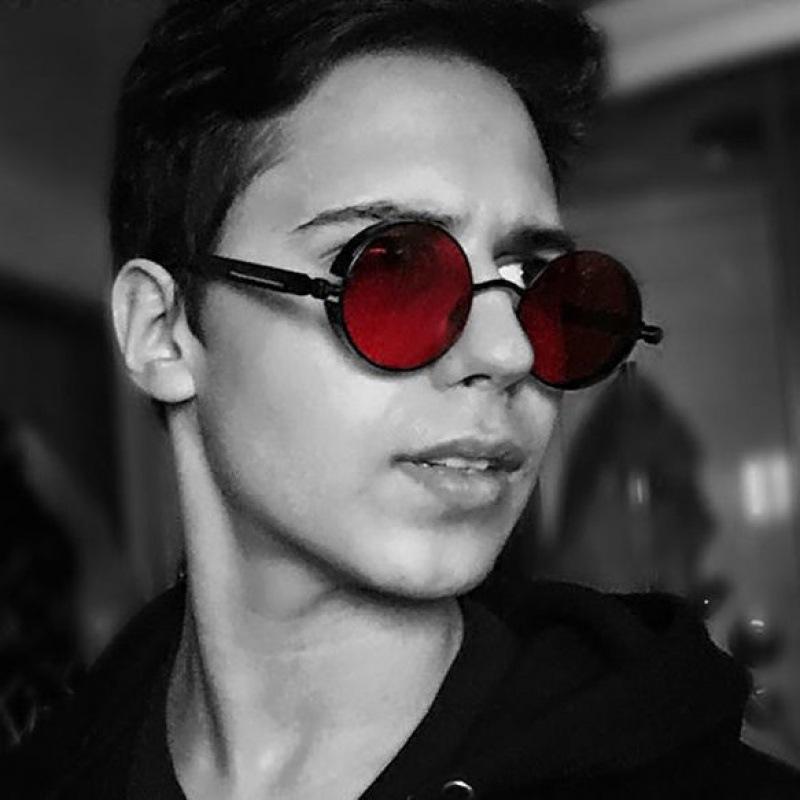 Punk Polarized Steampunk Sunglasses Retro Men's Brand Designer Round Punk Eyewear Gothic Style Products Women UV400 Sunglasses