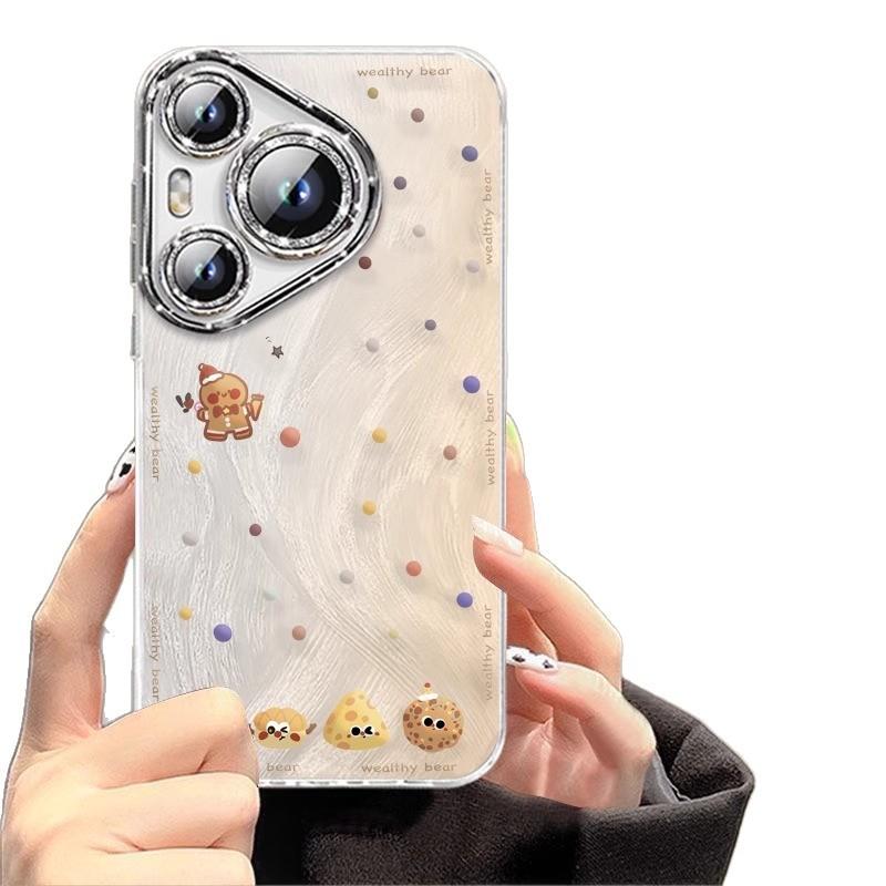 Милая party для чехла мобильного телефона Huawei pura80 новый мультяшный mate70pro милый 60 защита от отпечатков пальцев