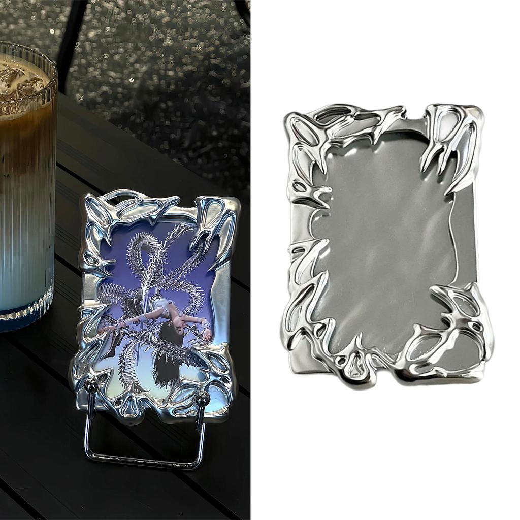 Original Electroplate Plasitic Frame Kpop Photo Binder Creative Idol Photo Card Holder for 3 Inch Card