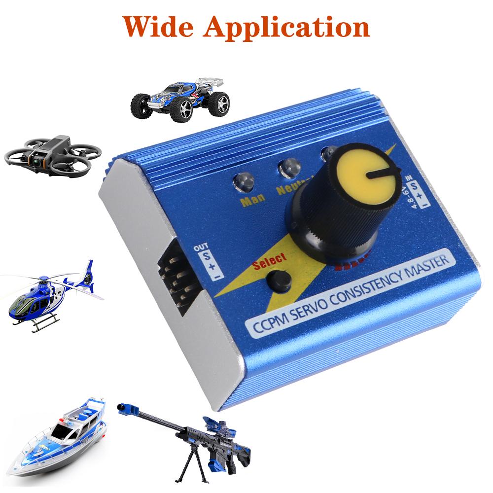 Алюминиевый сплав Многофункциональный 4.8-6V CCPM Servo Consistency Master RC Servo Tester RC Motor Test Meter ESC Checker