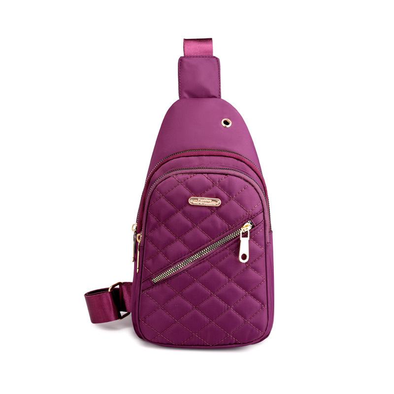 Женская сумка кроссбоди на грудь в корейском стиле 2022 года - спортивная передняя сумка из ткани Оксфорд для уличной одежды