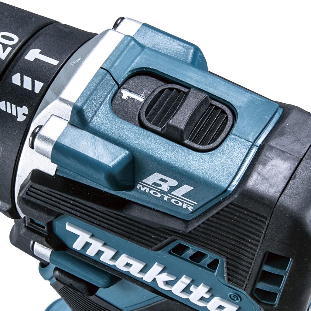 Makita Rechargeable Vibratory Driver Drill 18V6Ah with 2 and Case HP487DRGX Blue Batteries, Charger,