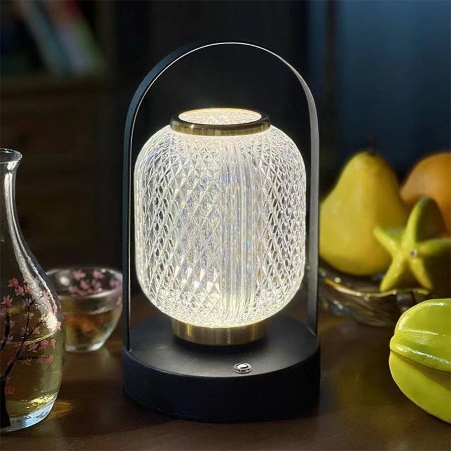 Креативная лампа для чтения, портативный фонарь, светодиодный прикроватный светильник с регулируемой яркостью, перезаряжаемый ночник