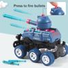 Трансформирующий танк Shoot Crash Transform Tank Transformer Игрушка Инерционная игрушечная машинка для