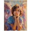 Poster Angelic Reverie Poster Angelic Reverie, 30X40 Cm, Frameless, Premium Canvas On Stretcher
