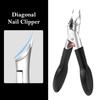 Косые заостренные пружинные кусачки для ногтей, защита от брызг, для вросших ногтей, портативные, высококачественные, триммер для ногтей на ногах и руках, маникюрные инструменты