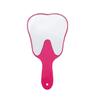 1pcs Dental Hand Mirror Plastic Tooth Shaped Multi-Color Unbreakable Mouth Examination Inspection Makeup Mirrors Oral Care