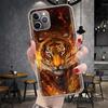 Ferocious Tiger Animal Soft Phone Case For IPhone 11 17 Air 16E 16 Pro Max 15 + 14 Plus 13 Mini 12 Apple 7 SE 8 Fundas Coque 11