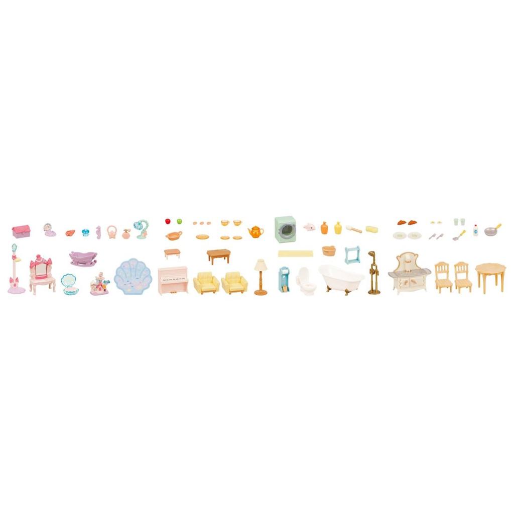 Sylvanian Families Мебель Большой Дом Красная Крыша Делюкс Набор SE-213 Сертификация ST Mark Возраст 3+ Игрушка Кукольный Домик EPOCH