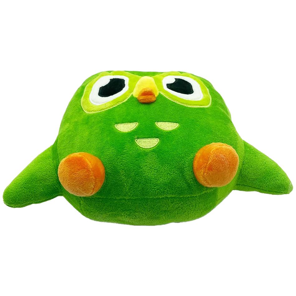 Зеленая плюшевая игрушка Duolingo Owl Duo Plushie Of Duo The Owl Cartoon Anime Owl Doll Soft Animal Toy Children Birthday Gift