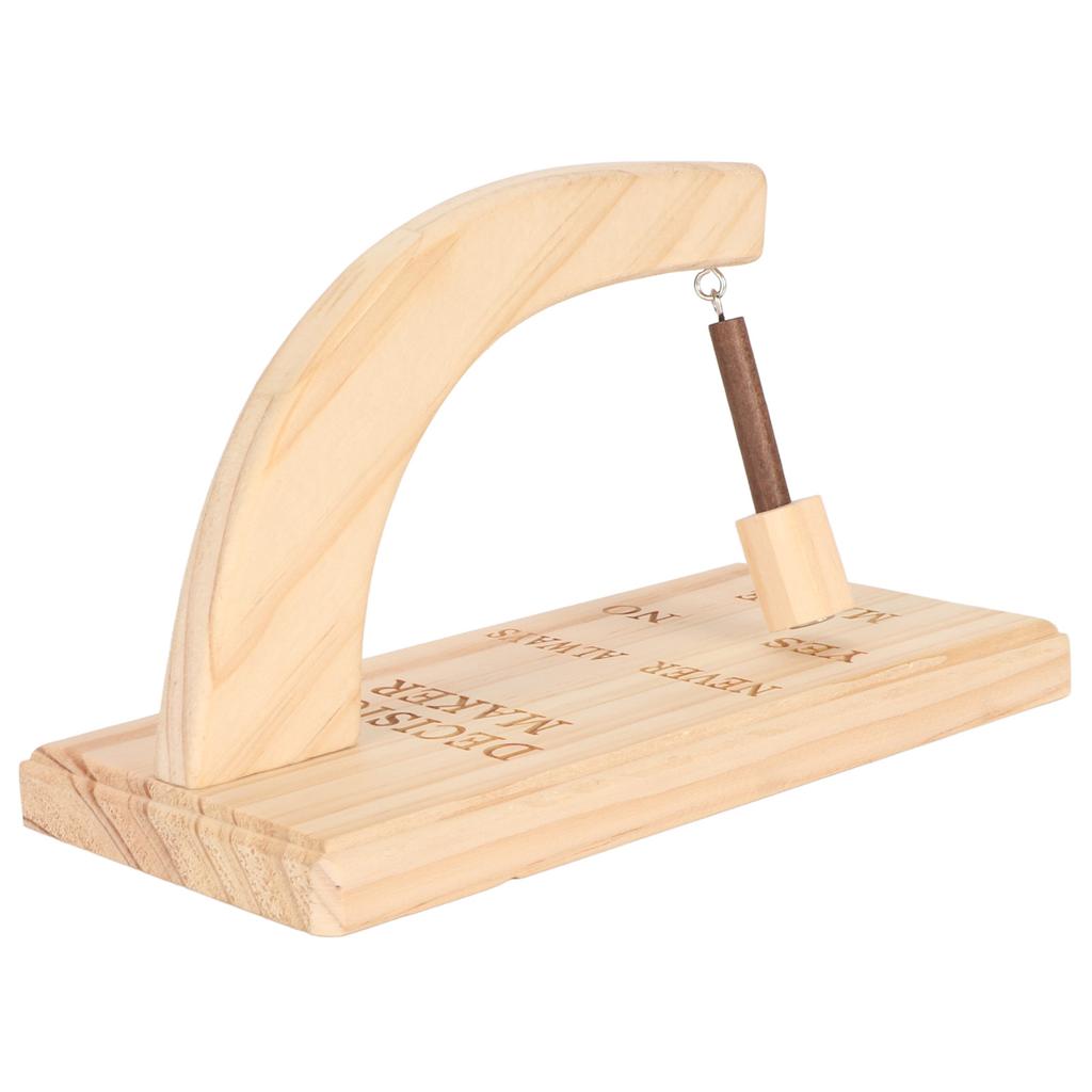 Wooden Magnetic Decision Maker Innovative Oscillating Magnetic Selector Swing To Find Answer for Indecisive Person