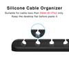 Silicone Cable Organizer USB Cable Winder Desktop Tidy Management Clips Cable Holder
