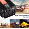 Универсальная розетка с USB-преобразователем напряжения в автомобиле, инвертор с модифицированной синусоидой и интеллектуальным вентилятором, трансформатор 12 В - 220 В, 1000 Вт, портативный