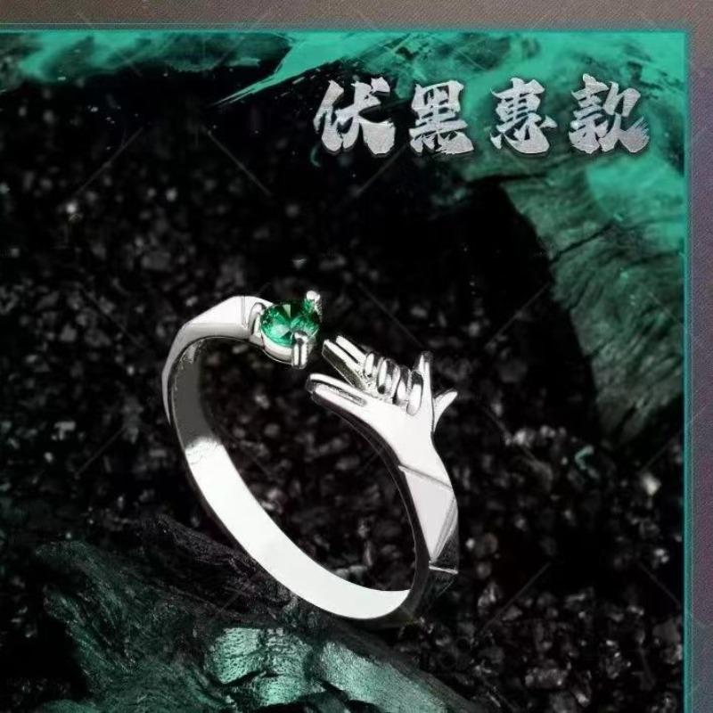 Новый Кольцо 2D Фушигуро Мегуми Годзё Сатору из Jujutsu Kaisen Аниме Аксессуары Мода Мультяшные Косплей Аксессуары Модные Нишевые Подарки