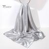 Women Shawl Solid Color Soft Simulated Silk Smooth Lightweight Breathable Satin Shawl for Everyday Travel Parties
