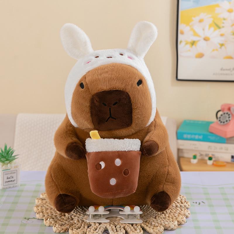 New Capybara Plush Doll: Internet Sensation Milk Tea Capybara for Children's Gift