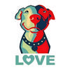 JT139#10x15см Pitbull - Наклейка Love - Наклейка Графическая - Авто, Стена, Ноутбук, Мобильный, Грузовик Наклейка Для Windows, Автомобили, Грузовики