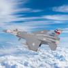 Литой под давлением F16 Fighting Falcon Модель самолета Армия ВВС Игрушки Военный самолет отступить со светом и звуками
