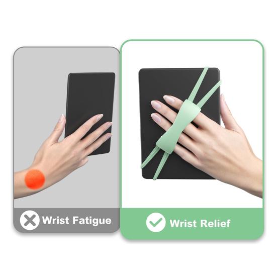 Силиконовый ремешок для планшетов Kindle, универсальный, высокоэластичный, безопасный, легкий, держатель для электронных книг, аксессуары Kindle