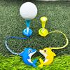 Большая головка Гольф-ти и Набор держателей для гольф-ти против потери Пластиковый мультяшный дельфин Кольцо для гольф-ти с ремешком для мужчин и женщин, энтузиастов гольфа