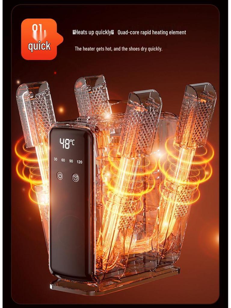 Сушилка для обуви с таймером, функцией дезодорации, стерилизации, ароматерапии и подогрева носков