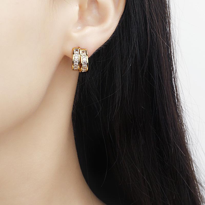 Lindon Женские серьги из медного сплава с цирконием - серьги-подвески в подарок на свадьбу