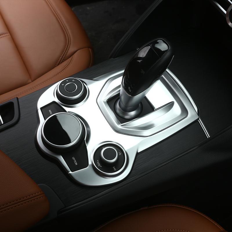 ABS углеродное волокно, центральная консоль, панель переключения передач, рамка, накладка, наклейки для Alfa Romeo Giulia 2017-интерьер