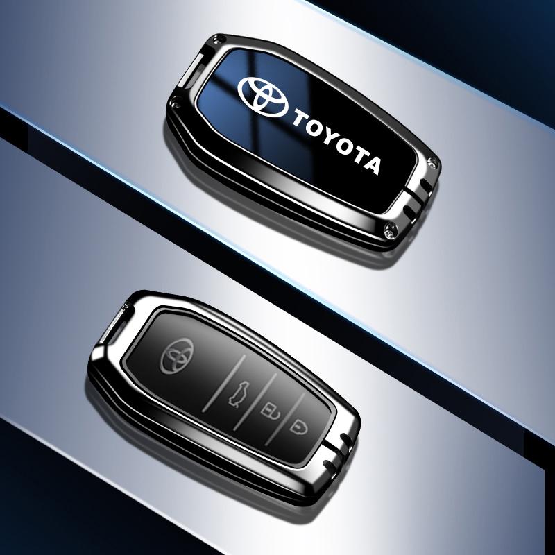 Чехол-сумка из сплава для автомобильного ключа Toyota Land Cruiser 200 Prado Crown TLK 200 Yaris Cross Hilux Innova Rav4 Fortuner Camry 55 50