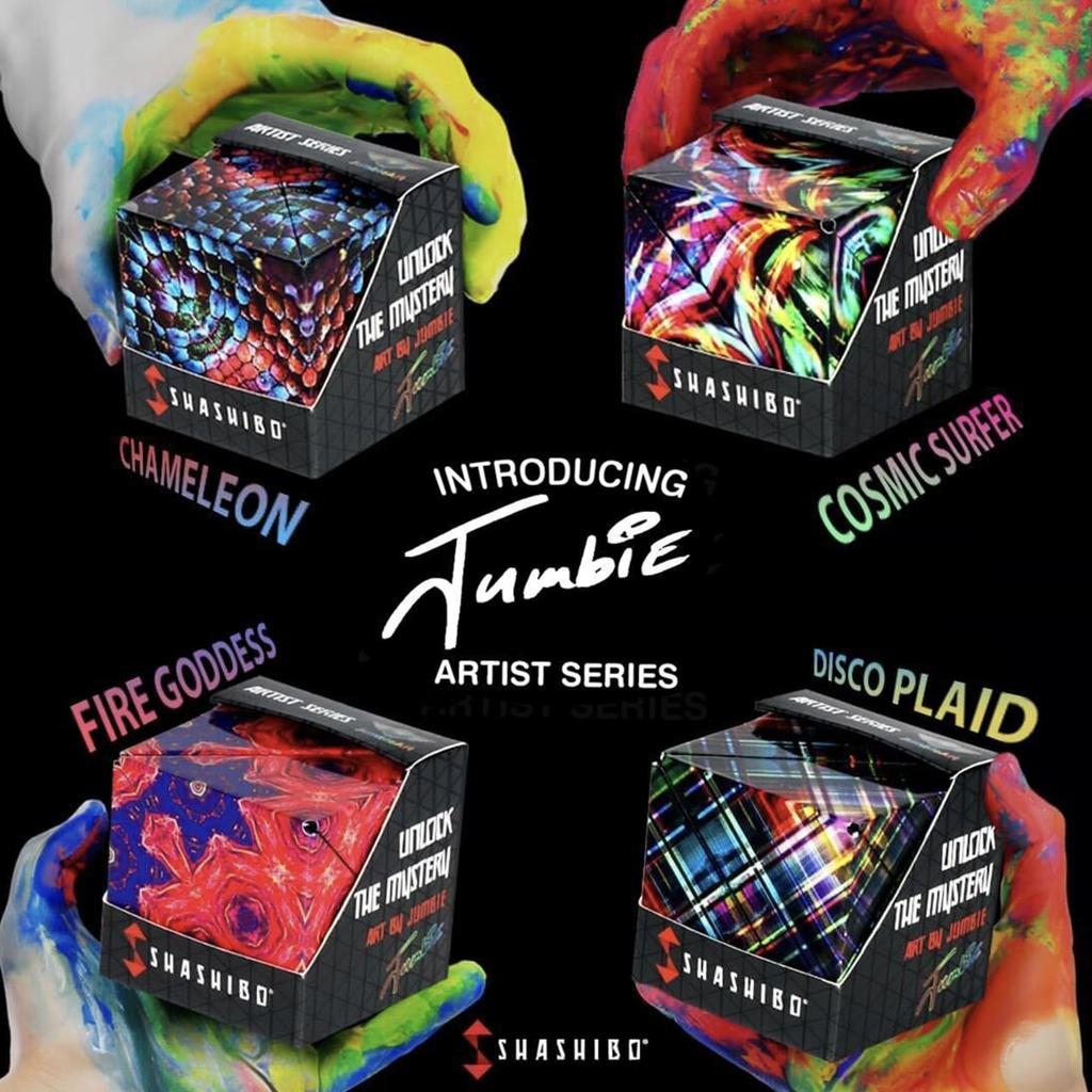 SHASHIBO Shape-Shift Box — отмеченный наградами запатентованный кубик-фиджет с 36 редкоземельными магнитами — трансформируется в более чем 70 форм