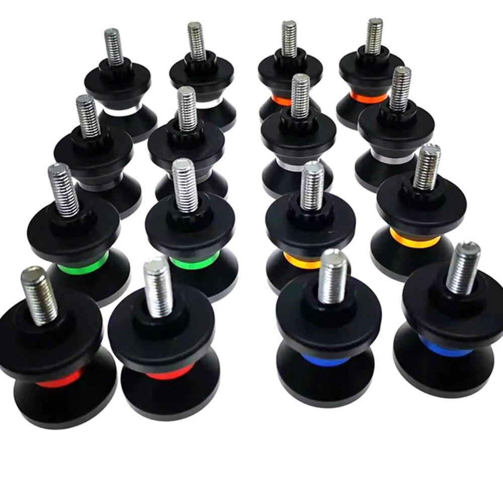 For Triumph DAYTONA 675 SPEED TRIPLE TIGER THRUXTON BONNEVILLE Motorcycle Accessories Swingarm Spool Slider Stand Screws