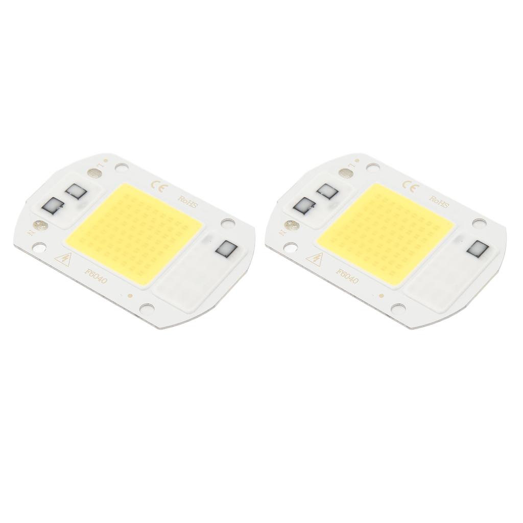 2 шт. светодиодный COB чип высокой мощности бездрайверный интегрированный SMD ламповые бусины свет эффективный флип COB ламповая бусина холодный свет 20 Вт