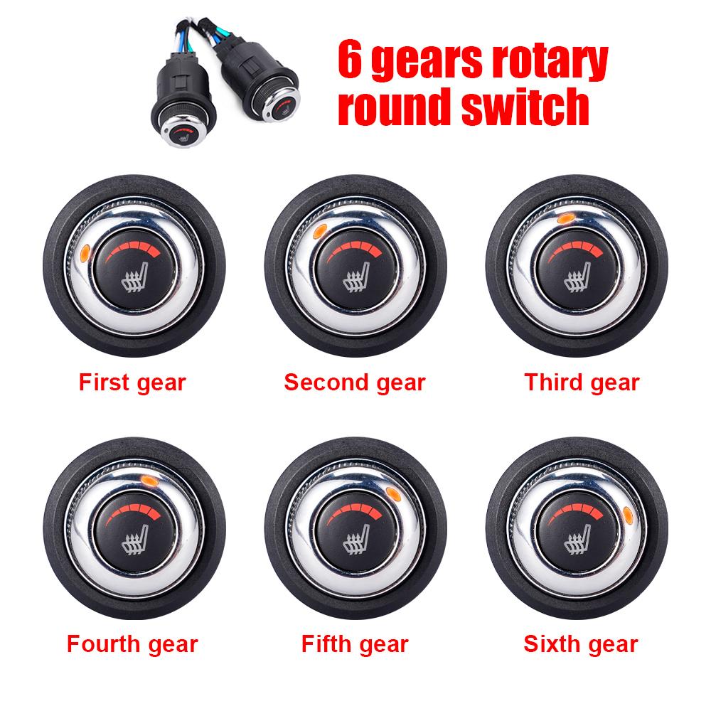 12 В с подогревом, чехол для автомобильного сиденья, обогреватель сиденья, 6 уровней, теплее, зимняя бытовая подушка, подушка для сиденья с подогревом для водителя