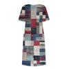 Women's Casual Dresses Printed Dresses Pleated Round Neck Basic Classic Outdoor Daily Short Sleeve Loose Dresses