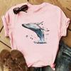 Tee Top Fashion T Shirt Clothing 90s Sweet Lovely Beach Style Casual Short Sleeve Women Print Lady Female Graphic T-shirt