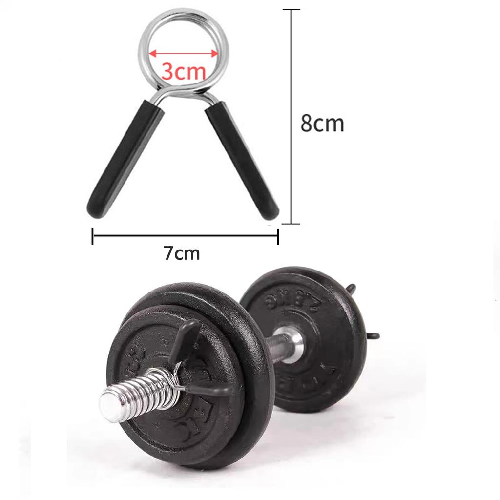 WUDQIJI Set of 4 Barbell Lock Clamp Dumbbell Plate Fixing