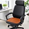 Cooling Bamboo Seat Mat, Breathable Chair Mat, Summer Cool Seat Pad with Anti-Slip Bottom for Office And Dining Chairs