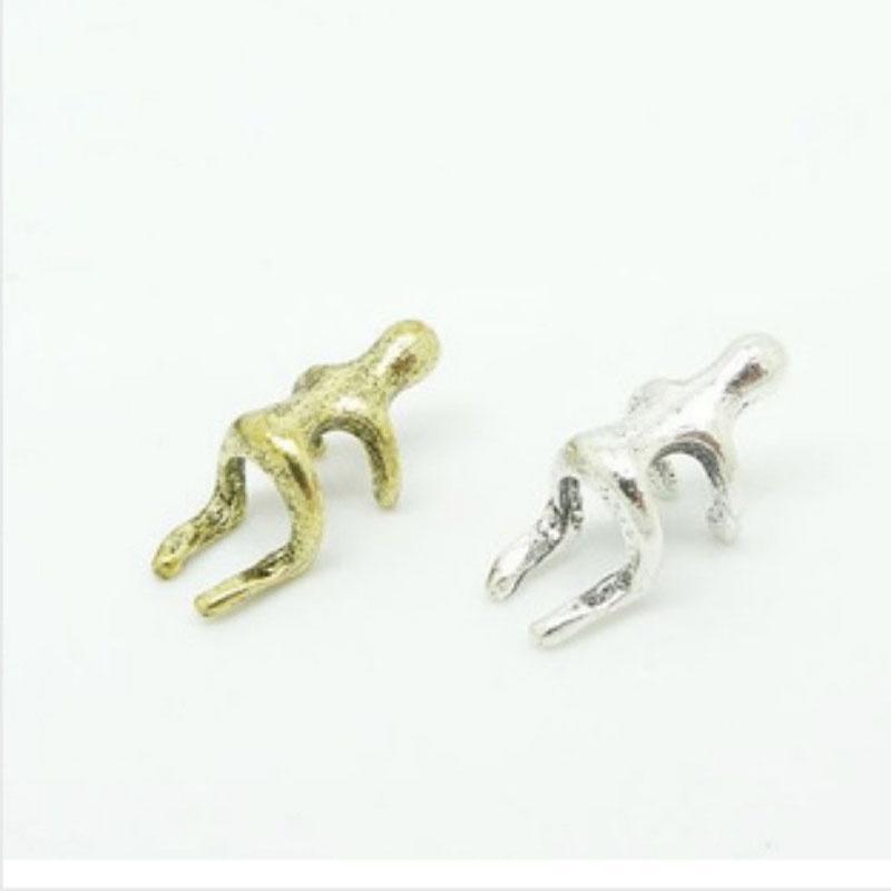 Пара женских модных сережек-клипс на обертке для ушей в стиле альпинизма, серьги-каффы без пирсинга